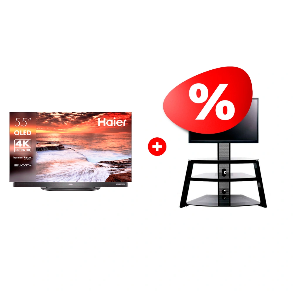 Жиынтық OLED телевизор Haier 55 OLED S9 Ultra + Mart сөресі Кристалл К 65″ 