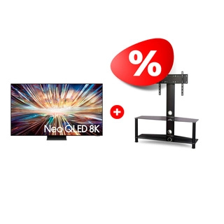 Комплект Neo QLED телевизор Samsung 8K QE85QN800DUXCE + ТВ тумба Mart Аврора 42″ 