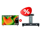 Комплект OLED телевизор LG OLED65B5RLA + ТВ тумба Mart Универсал 65″ 