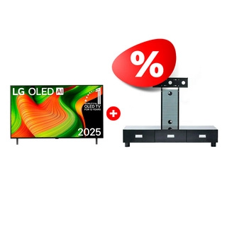 Комплект OLED телевизор LG OLED65B5RLA + ТВ тумба Mart Универсал 65″ 