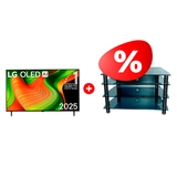 Жиынтық LG OLED теледидары OLED65B5RLA + Стеклокомплекс сөресі ТV-SR 921/4 