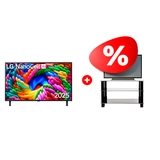 Жиынтық LED теледидары LG 75NANO90A6B + Mart сөресі Эдельвейс 42″ 