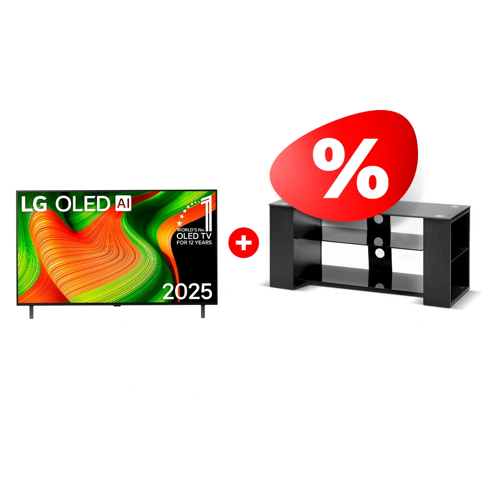 Комплект OLED телевизор LG OLED77B5RLA + ТВ тумба Mart Готика 42″ 