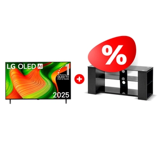 Комплект OLED телевизор LG OLED77B5RLA + ТВ тумба Mart Готика 42″ 