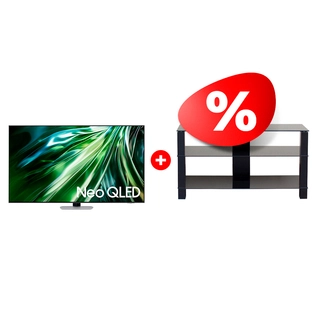 Комплект Neo QLED телевизор Samsung QE65QN90DAUXCE + ТВ тумба Mart Рим 46″ 