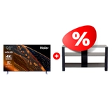 Комплект QLED телевизор Haier 98 Smart TV S8 + ТВ тумба Mart Рим 46″ 