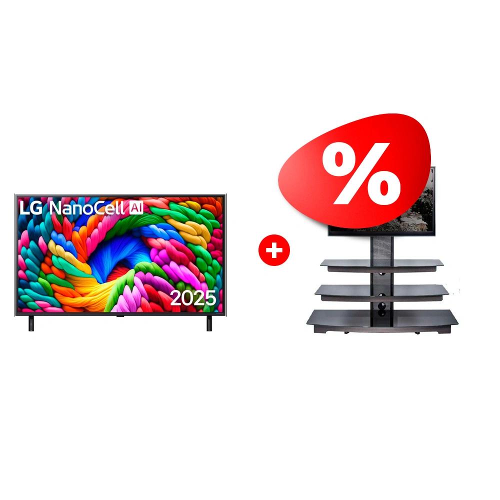 Комплект LED телевизор LG 65NANO90A6B + ТВ тумба Mart Верона 65″ 