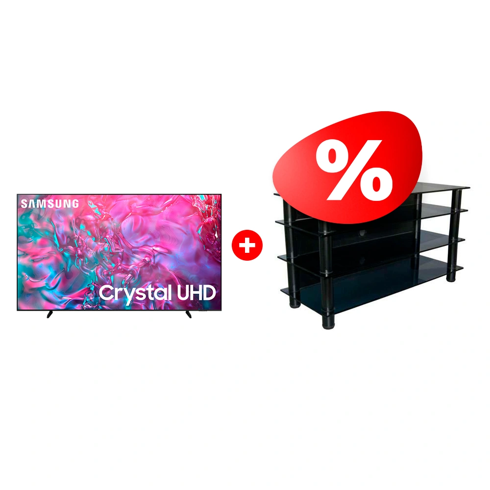 Жиынтық LED телевизор Samsung 4K UE98DU9000UXCE + Стеклокомплекс сөресі ТV-SR 920/4 