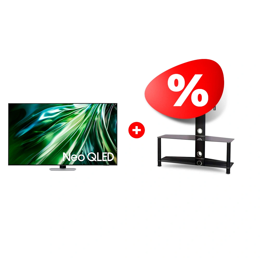 Комплект Neo QLED телевизор Samsung QE65QN90DAUXCE + ТВ тумба Mart Аврора 42″ 