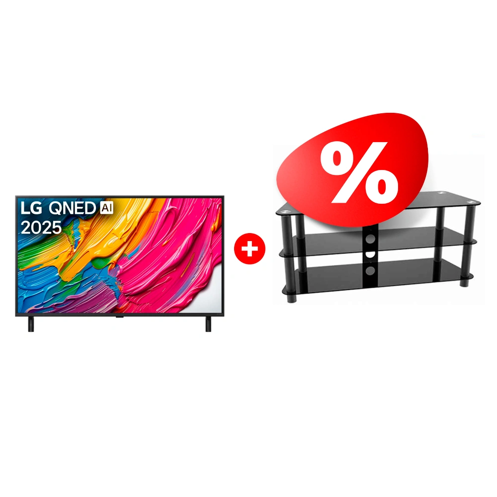 Жиынтық QNED теледидары LG 75QNED80A6A + Elenberg сөресі TP2001M 