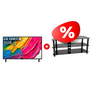 Жиынтық QNED теледидары LG 75QNED80A6A + Elenberg сөресі TP2001M 