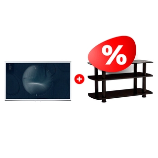 Комплект QLED телевизор Samsung The Serif QE55LS01BAUXCE + ТВ тумба ARG T3005 50″ 