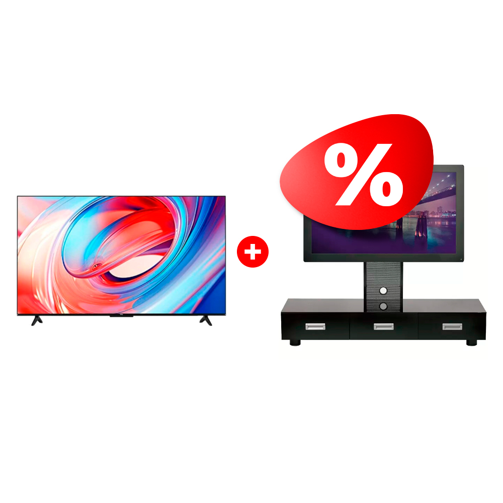 Комплект LED Телевизор TCL 65V6B + ТВ тумба Mart Универсал 65″ 