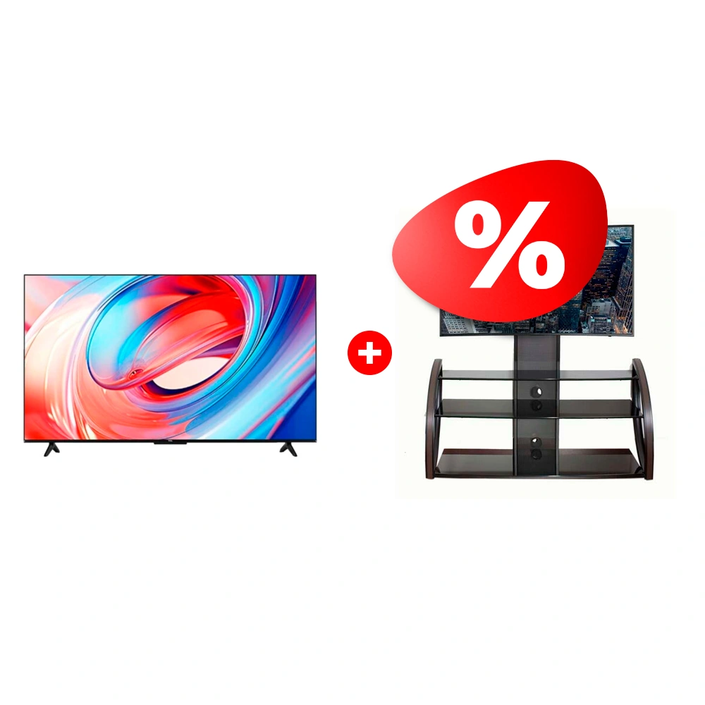 Комплект LED Телевизор TCL 55V6B + ТВ тумба Mart Каскад 65″ 