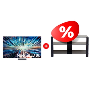Комплект Neo QLED телевизор Samsung  8K QE85QN900DUXCE + ТВ тумба Mart Рим 46″ 