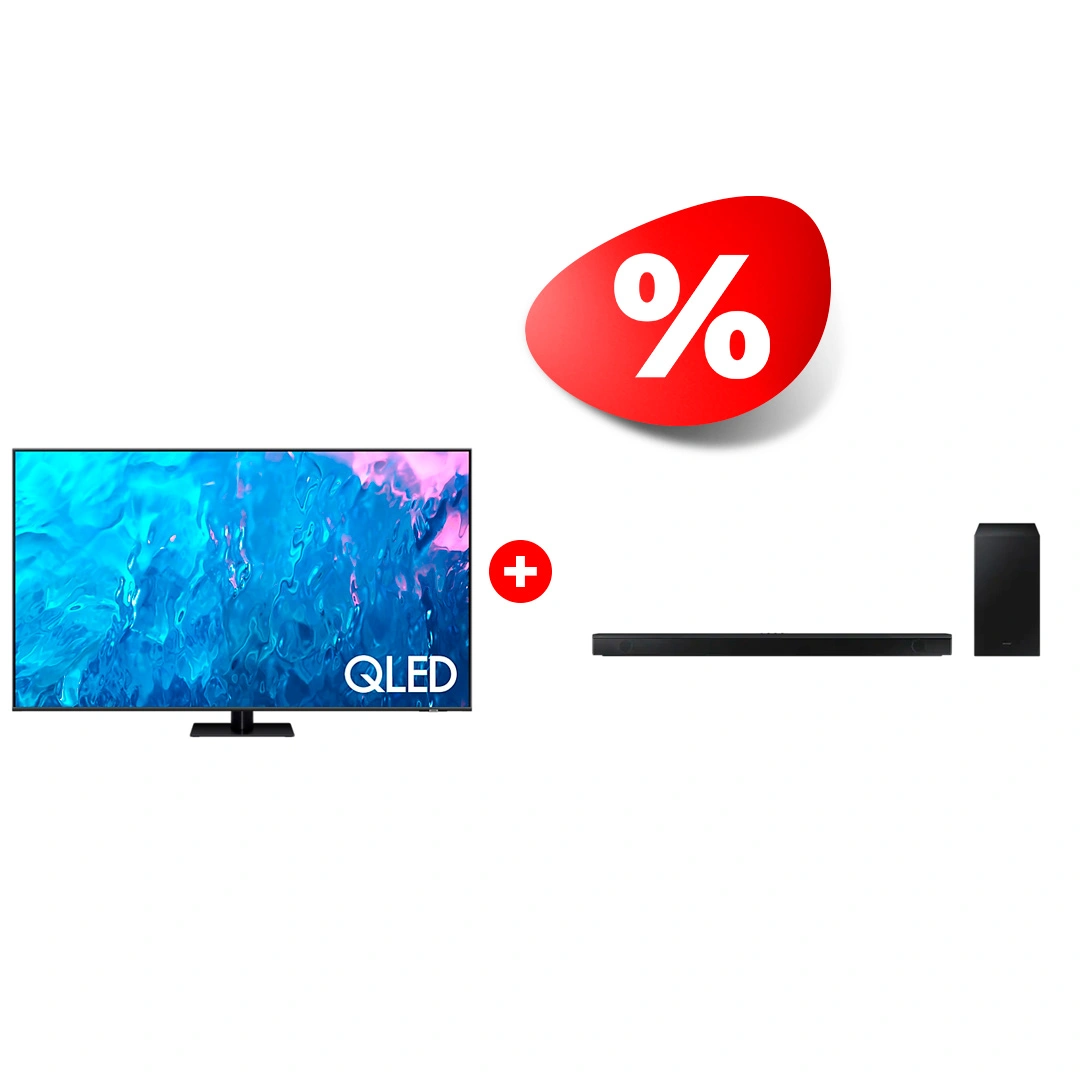 Жиынтық QLED TV Samsung QE85Q70CAUXCE + Samsung саундбары HW-B650/RU 