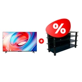 Комплект LED Телевизор TCL 55V6B + ТВ тумба Стеклокомплекс ТV-SR 920/4 