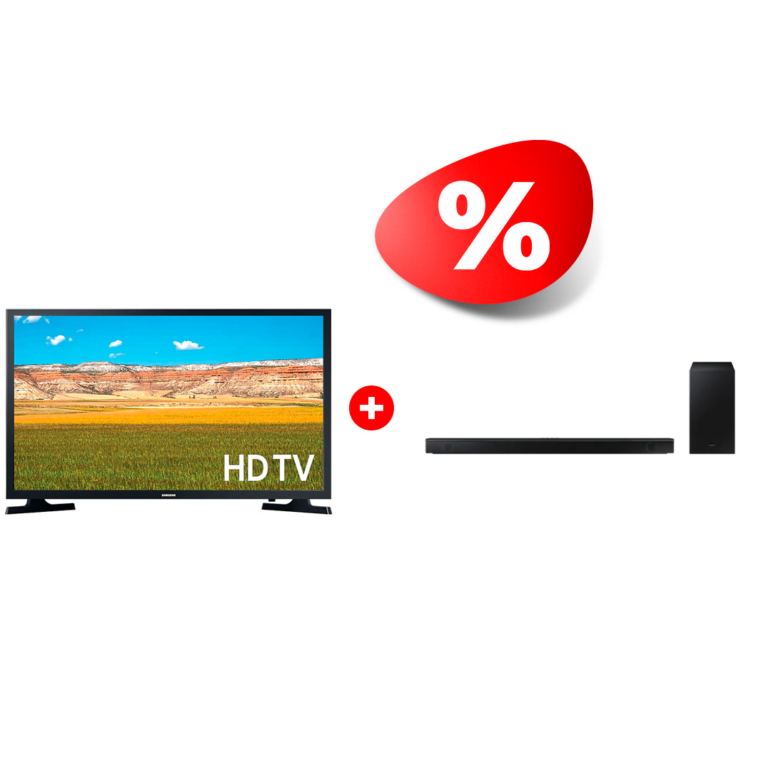 Комплект LED телевизор Samsung UE32T4500AUXCE + Саундбар Samsung HW-B650/RU