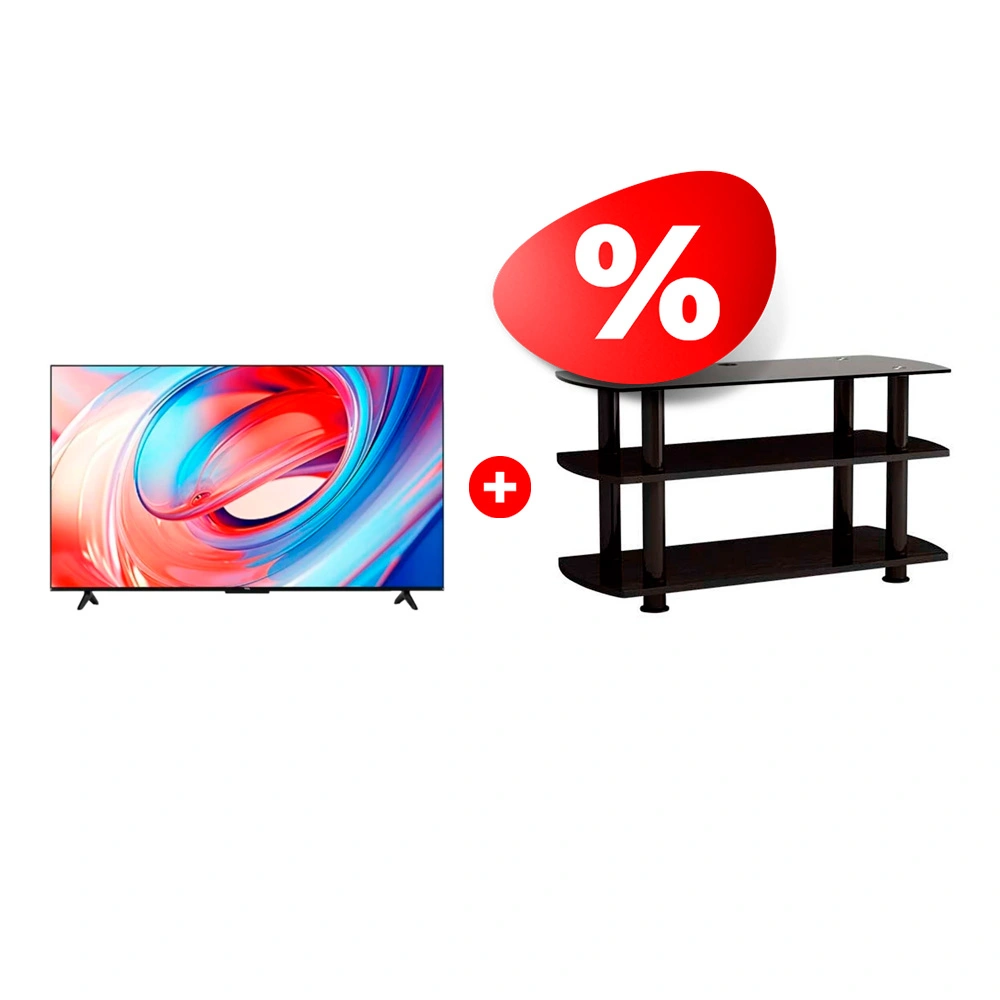 Комплект LED Телевизор TCL 75V6B + ТВ тумба Elenberg T3005 