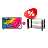 Жиынтық QNED теледидары LG 86QNED80A6A + Mart сөресі Эдельвейс 42″ 