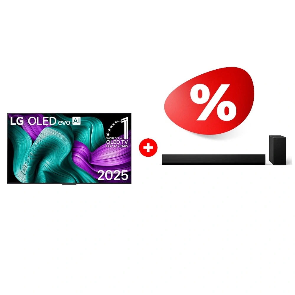 Жиынтық LG OLED теледидары OLED77M59LA + Саундбар LG SG10TY 