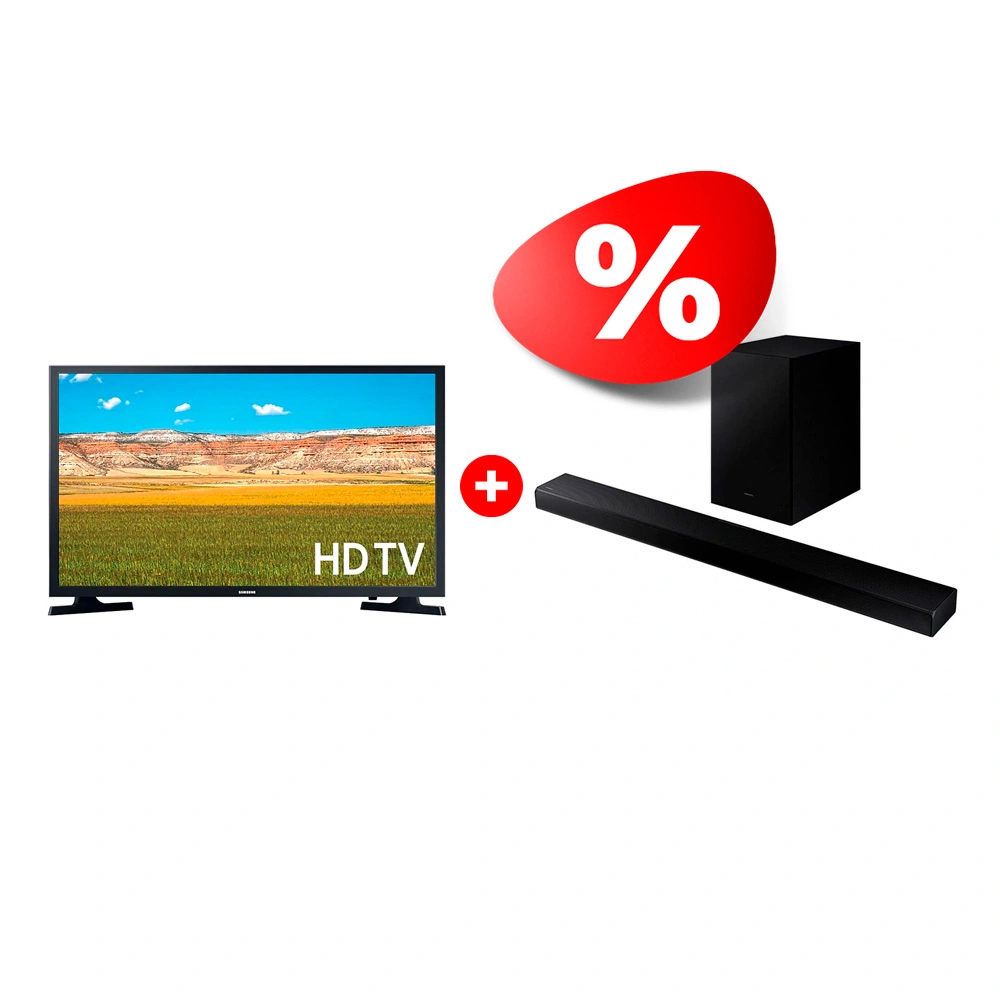 Комплект LED телевизор Samsung UE32T4500AUXCE + Саундбар Samsung HW-A650/RU 