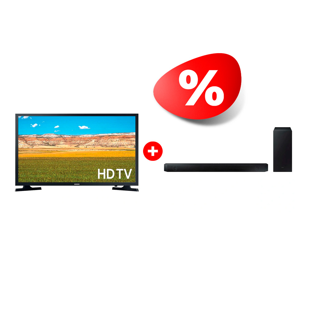 Комплект LED телевизор Samsung UE32T4500AUXCE + Саундбар Samsung HW-B550/RU 