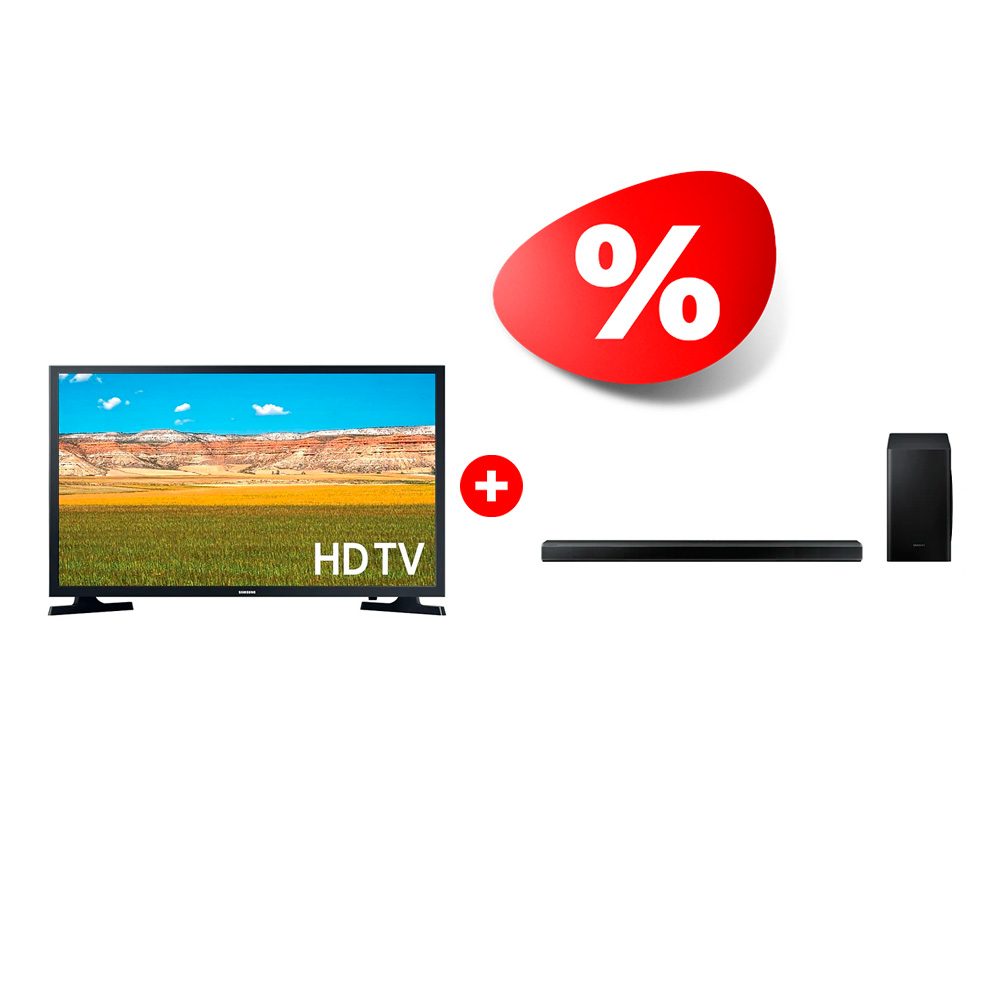 Комплект LED телевизор Samsung UE32T4500AUXCE + Саундбар Samsung HW-Q70T/RU 