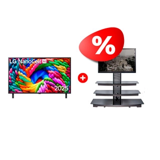 Комплект LED телевизор LG 75NANO90A6B + ТВ тумба Mart Верона 65″ 