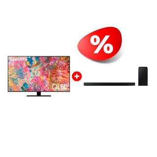 Комплект QLED телевизор Samsung QE50Q80BAUXCE + Саундбар Samsung HW-B650/RU 