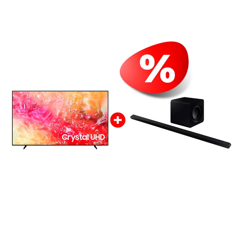 Комплект LED телевизор Samsung UE85DU7100UXCE + Саундбар Samsung HW-S800B/RU 