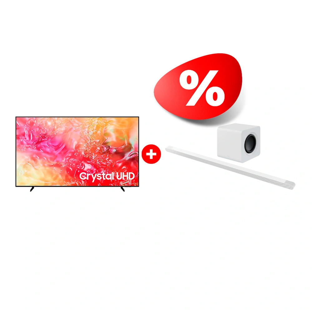Комплект LED телевизор Samsung UE85DU7100UXCE + Саундбар Samsung HW-S801B/RU 