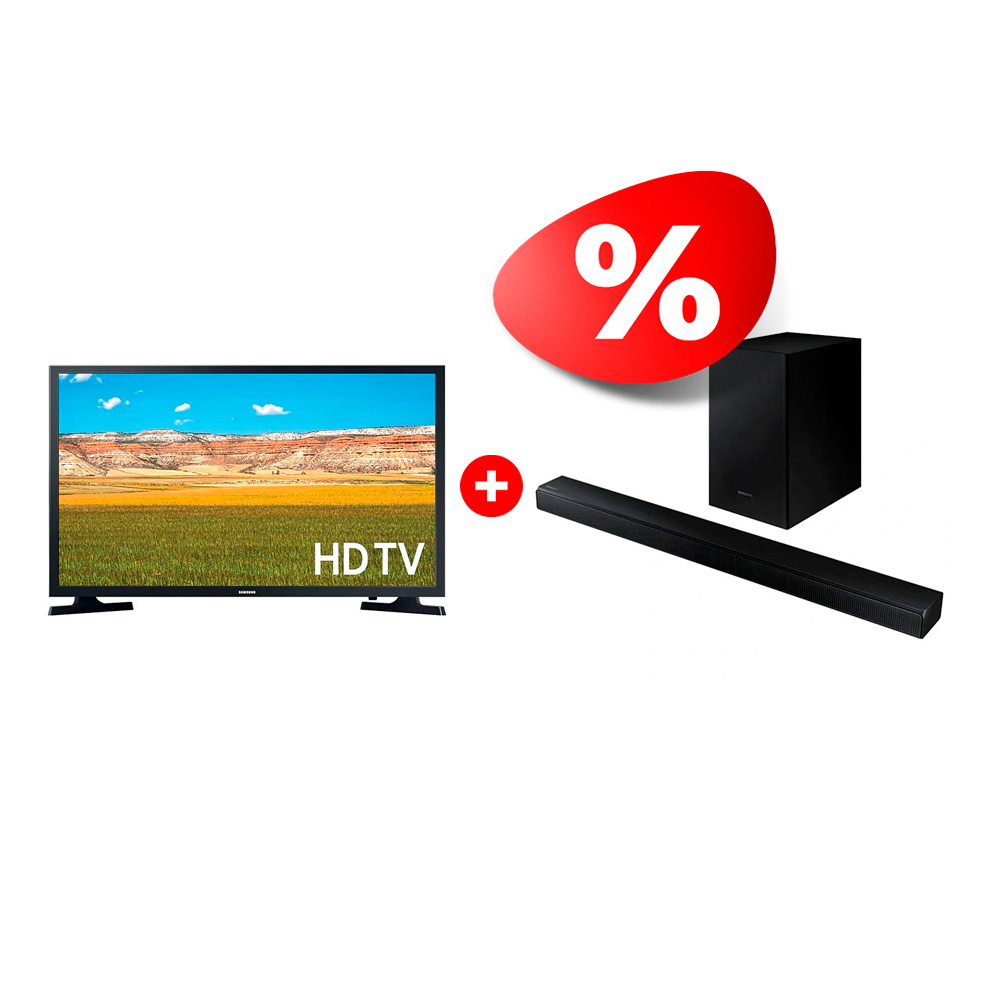 Комплект LED телевизор Samsung UE32T4500AUXCE + Саундбар Samsung HW-T530/RU 