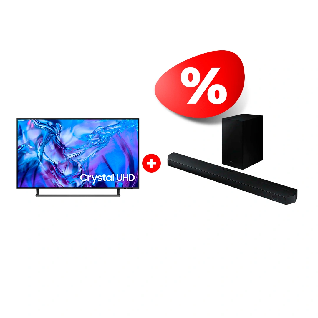 Комплект LED телевизор Samsung UE43DU8500UXCE + Саундбар Samsung HW-B550/RU 