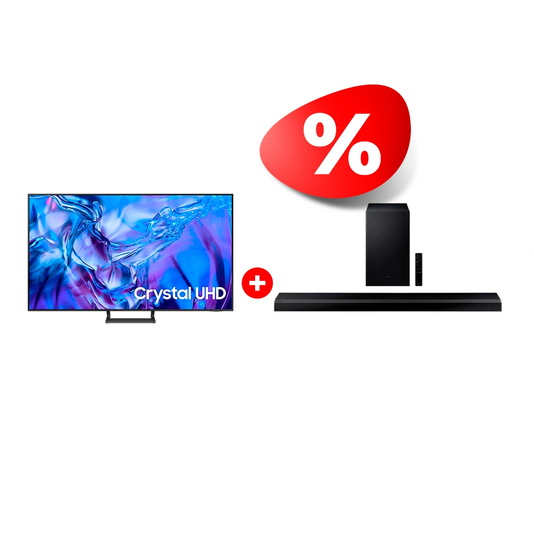 Жиынтық LED телевизор Samsung UE55DU8500UXCE + Samsung саундбары HW-Q700A/RU 