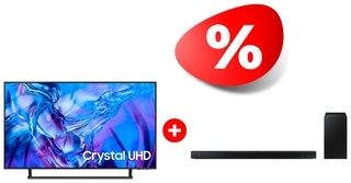 Жиынтық LED телевизор Samsung UE43DU8500UXCE + Samsung саундбары HW-B650/RU 