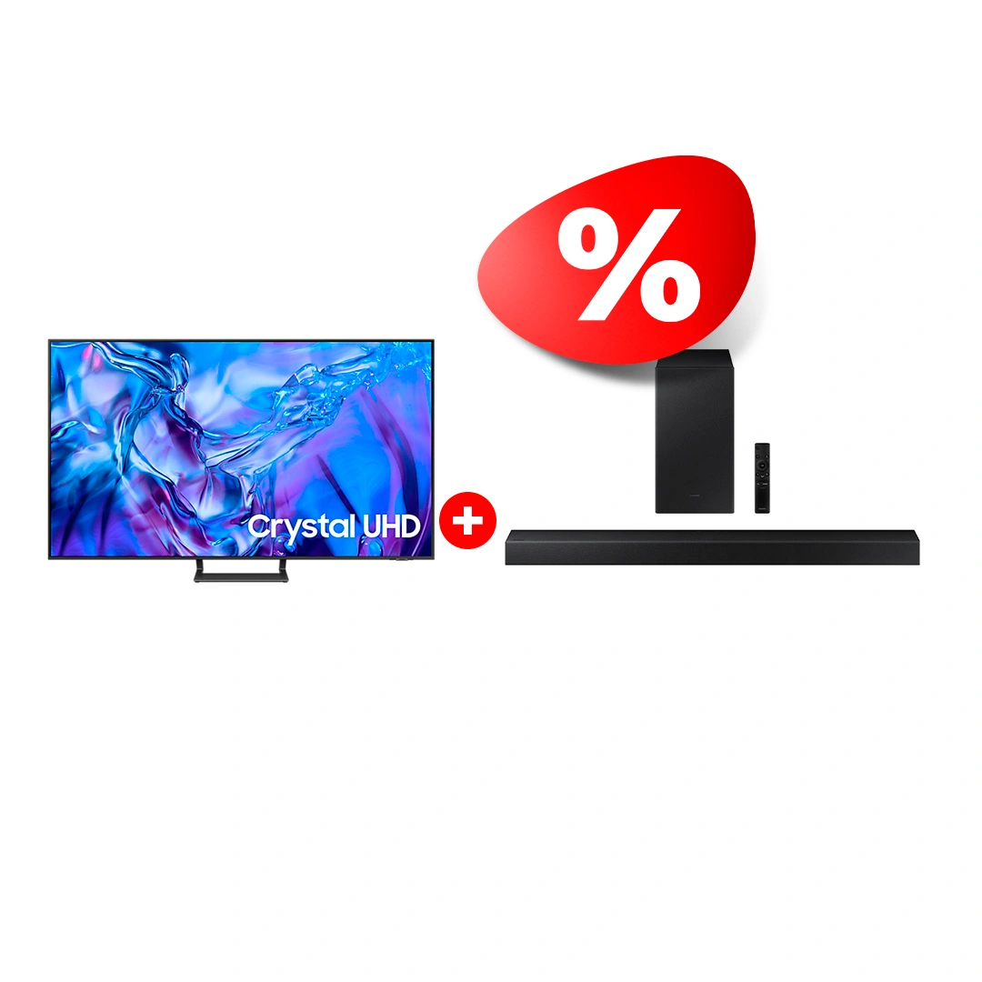 Комплект LED телевизор Samsung UE55DU8500UXCE + Саундбар Samsung HW-A450/RU 
