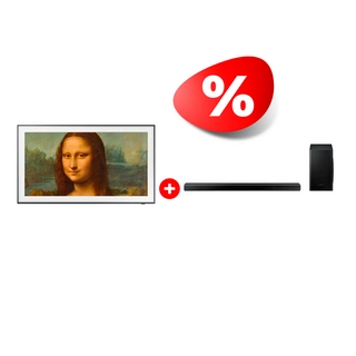 Комплект QLED телевизор Samsung The Frame QE43LS03BAUXCE + Саундбар Samsung HW-Q70T/RU 