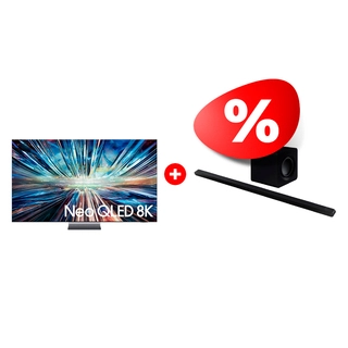 Комплект Neo QLED телевизор Samsung 8K QE65QN900DUXCE + Саундбар Samsung HW-S800B/RU 