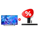 Комплект LED телевизор Samsung UE50DU8500UXCE + Саундбар Samsung HW-A450/RU 