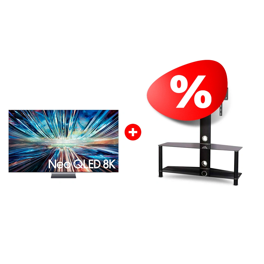 Комплект Neo QLED телевизор Samsung 8K QE65QN900DUXCE + ТВ тумба Mart Аврора 42″ 