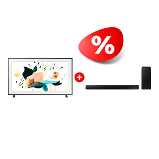 Жиынтық QLED Samsung теледидары The Frame TV QE43LS03AAUXCE + Samsung саундбары HW-B550/RU 