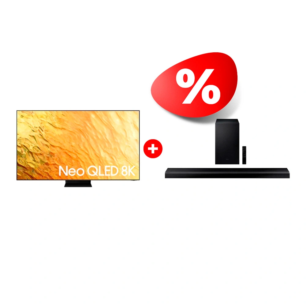 Жиынтық Neo LED Samsung теледидары QE75QN800BUXCE + Samsung саундбары HW-Q700A/RU 
