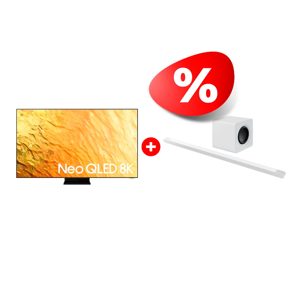 Жиынтық Neo LED Samsung теледидары QE75QN800BUXCE + Samsung саундбары HW-S801B/RU 