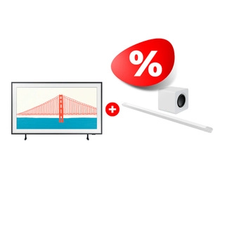 Комплект QLED телевизор Samsung The Frame QE50LS03BAUXCE + Саундбар Samsung HW-S801B/RU 