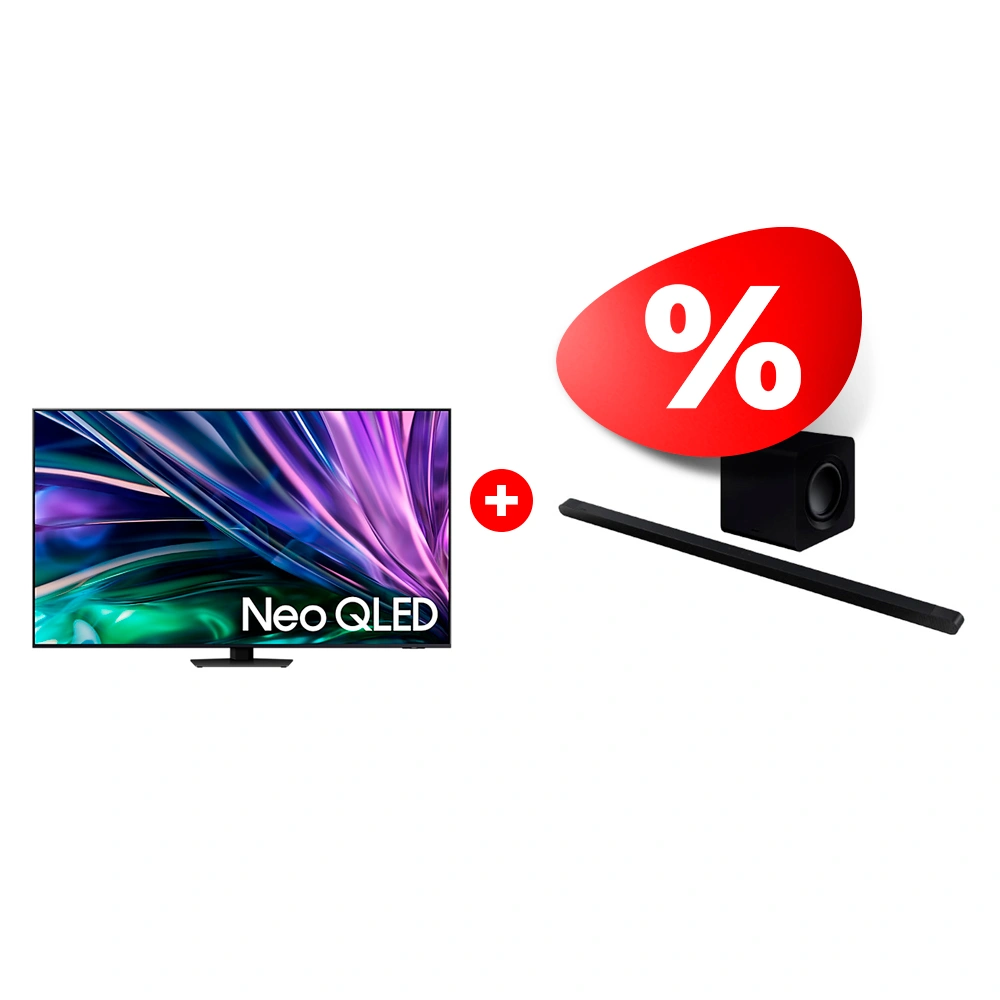 Комплект Neo QLED телевизор Samsung QE55QN85DBUXCE + Саундбар Samsung HW-S800B/RU 