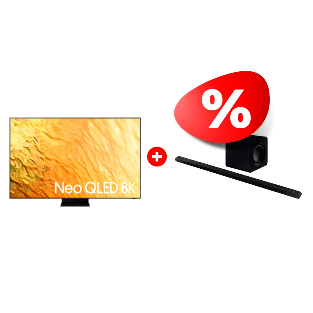 Жиынтық Neo LED Samsung теледидары QE75QN800BUXCE + Samsung саундбары HW-S800B/RU 