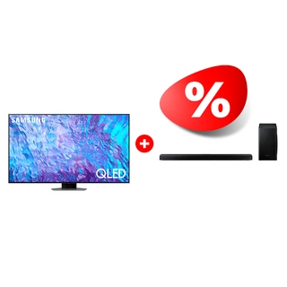 Жиынтық QLED Samsung теледидары QE65Q80CAUXCE + Samsung саундбары HW-Q60T/RU 