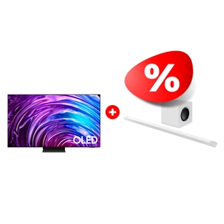 Комплект OLED телевизор Samsung QE77S95DAUXCE + Саундбар Samsung HW-S801B/RU 