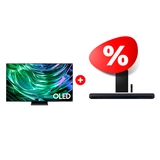Комплект OLED телевизор Samsung QE55S90DAUXCE + Саундбар Samsung HW-Q700C/RU 